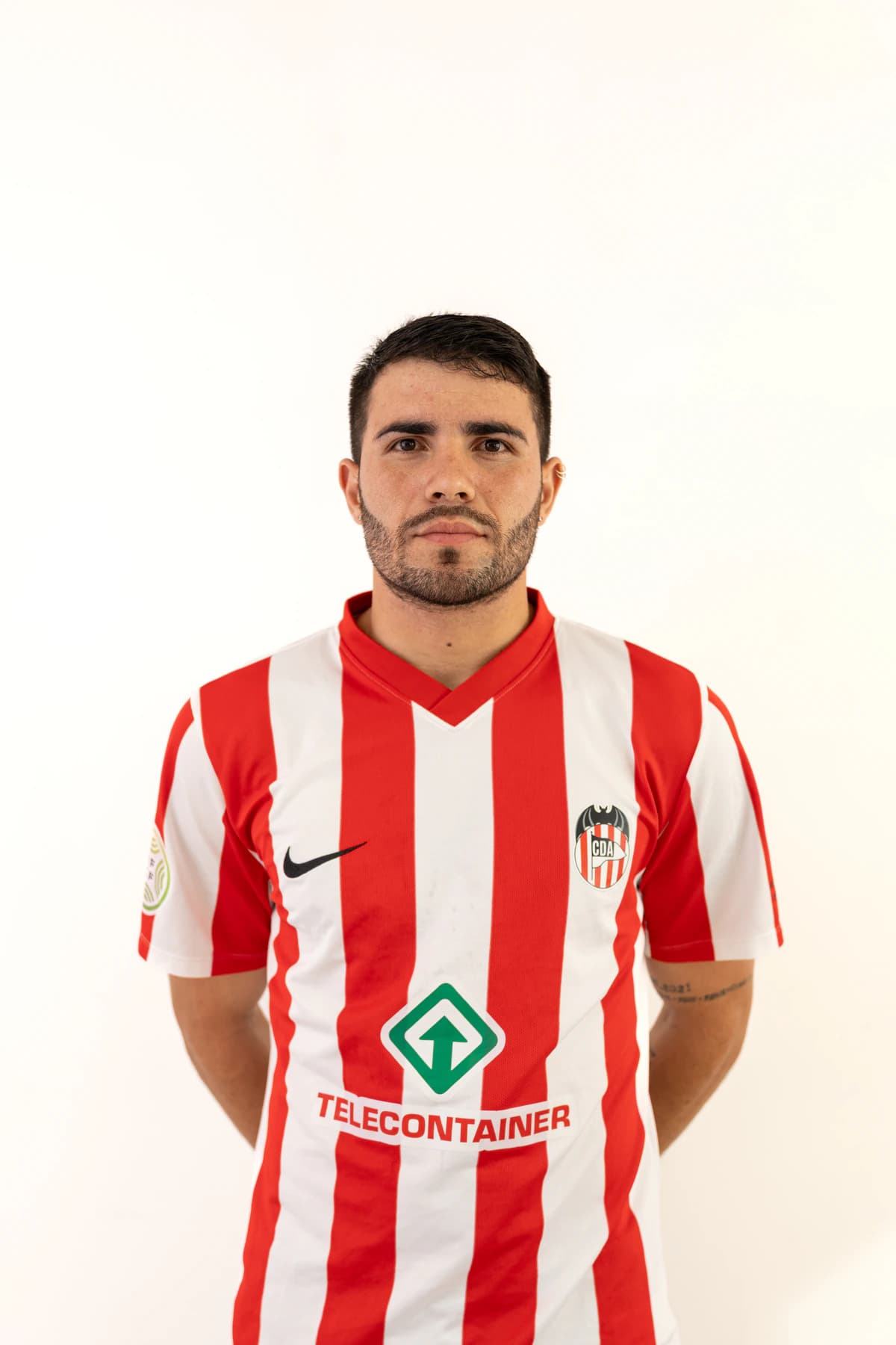 Retrato de Carlos López, primer equipo masculino del CD Acero